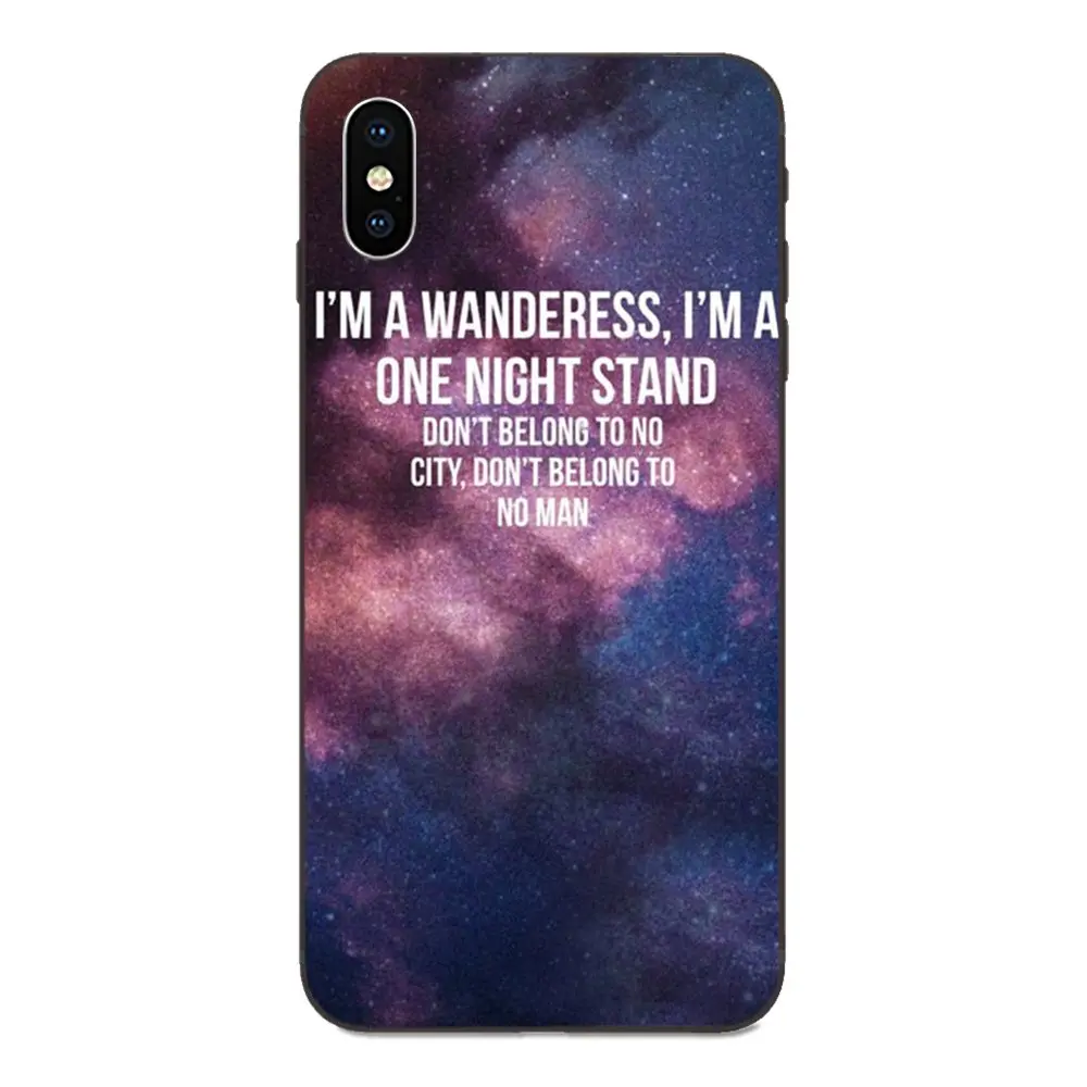 Halsey Hurricane Lyrics TPU Cell Case For Apple iPhone X XS Max XR 4 4S 5 5S SE 6 6S 7 8 Plus |