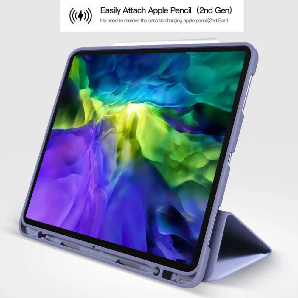 Чехол для iPad Pro 11 2-го поколения 2020 с держателем карандашей 12 9 4-го безопасный