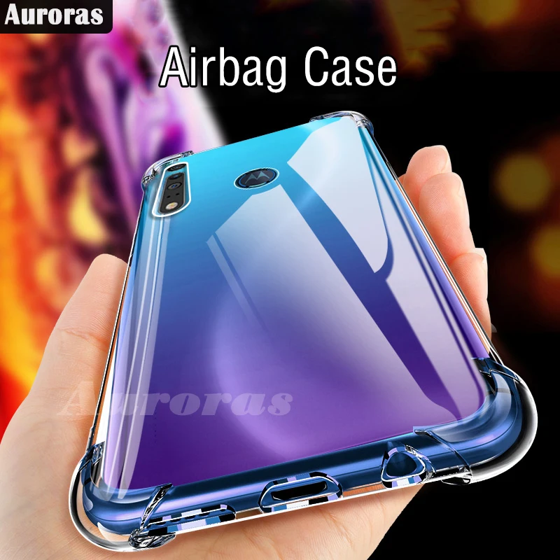 Чехол Auroras для Motorola One Macro официальный оригинальный противоударный Прозрачный
