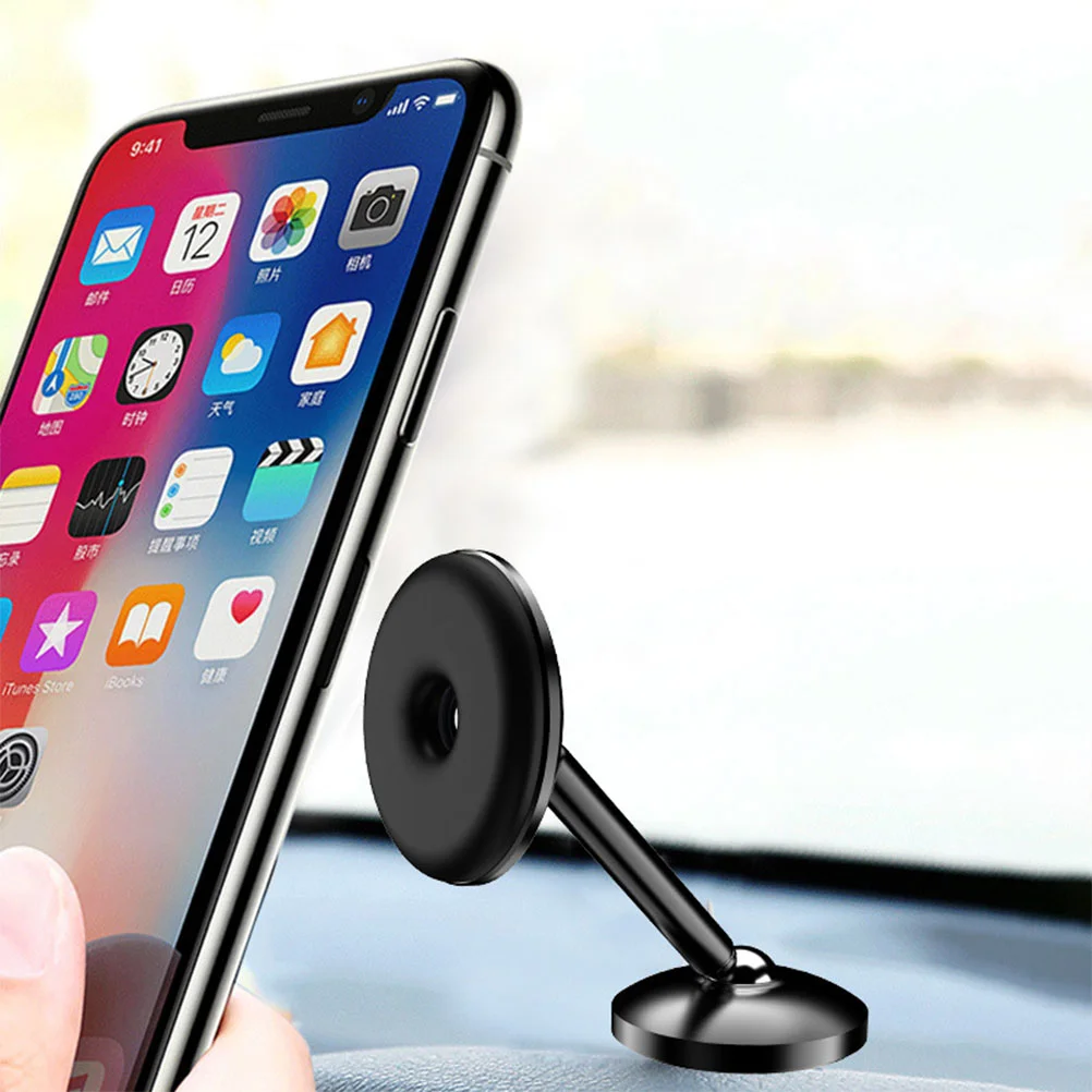 

1 шт. Магнитная всасывающая стойка для телефона из алюминиевого сплава может вращаться на 360 градусов (черный)