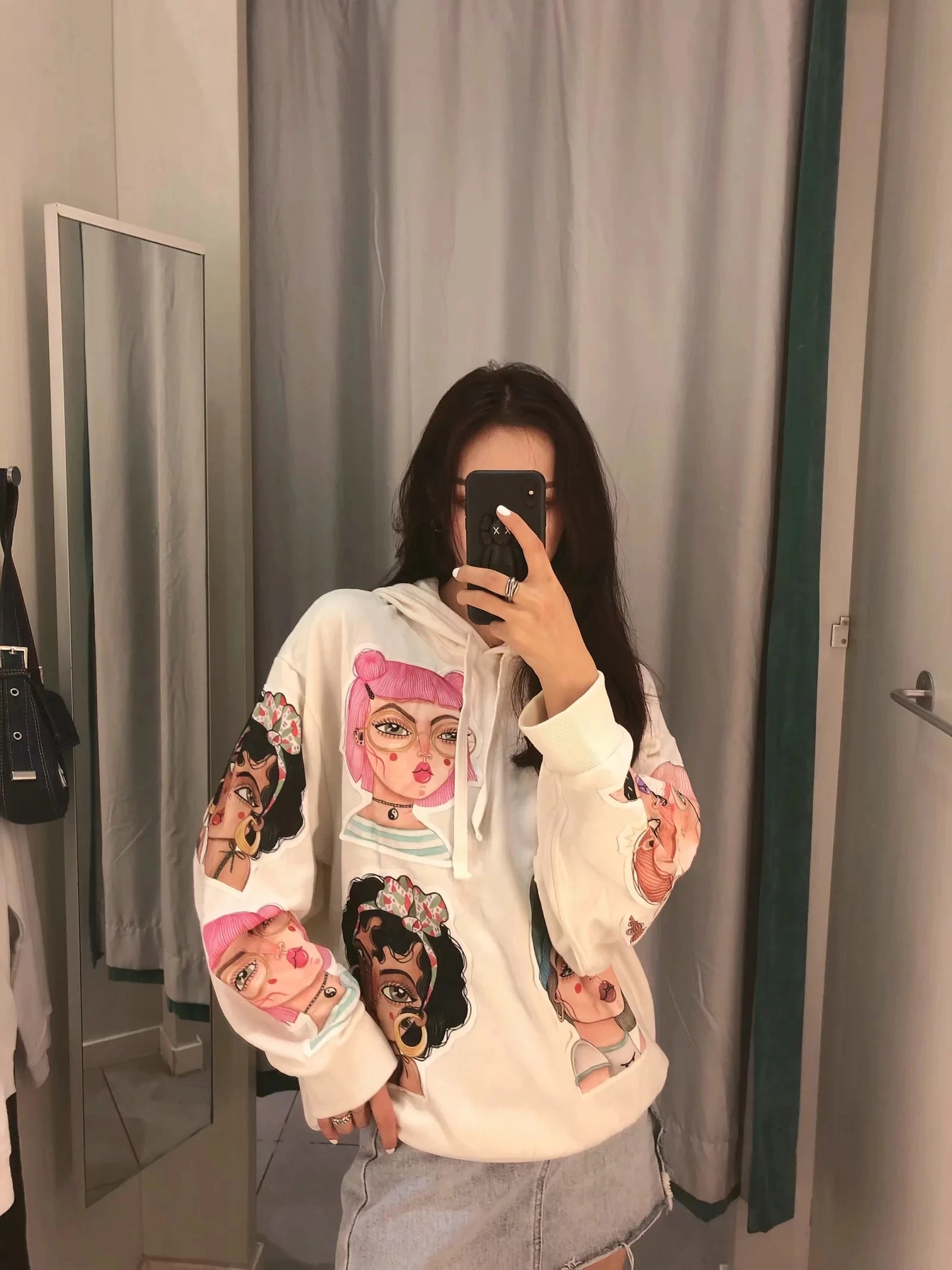 Художественная серия пальто осень зима с капюшоном Jumperfashion пуловер уличная мультяшная толстовка женская одежда толстовка