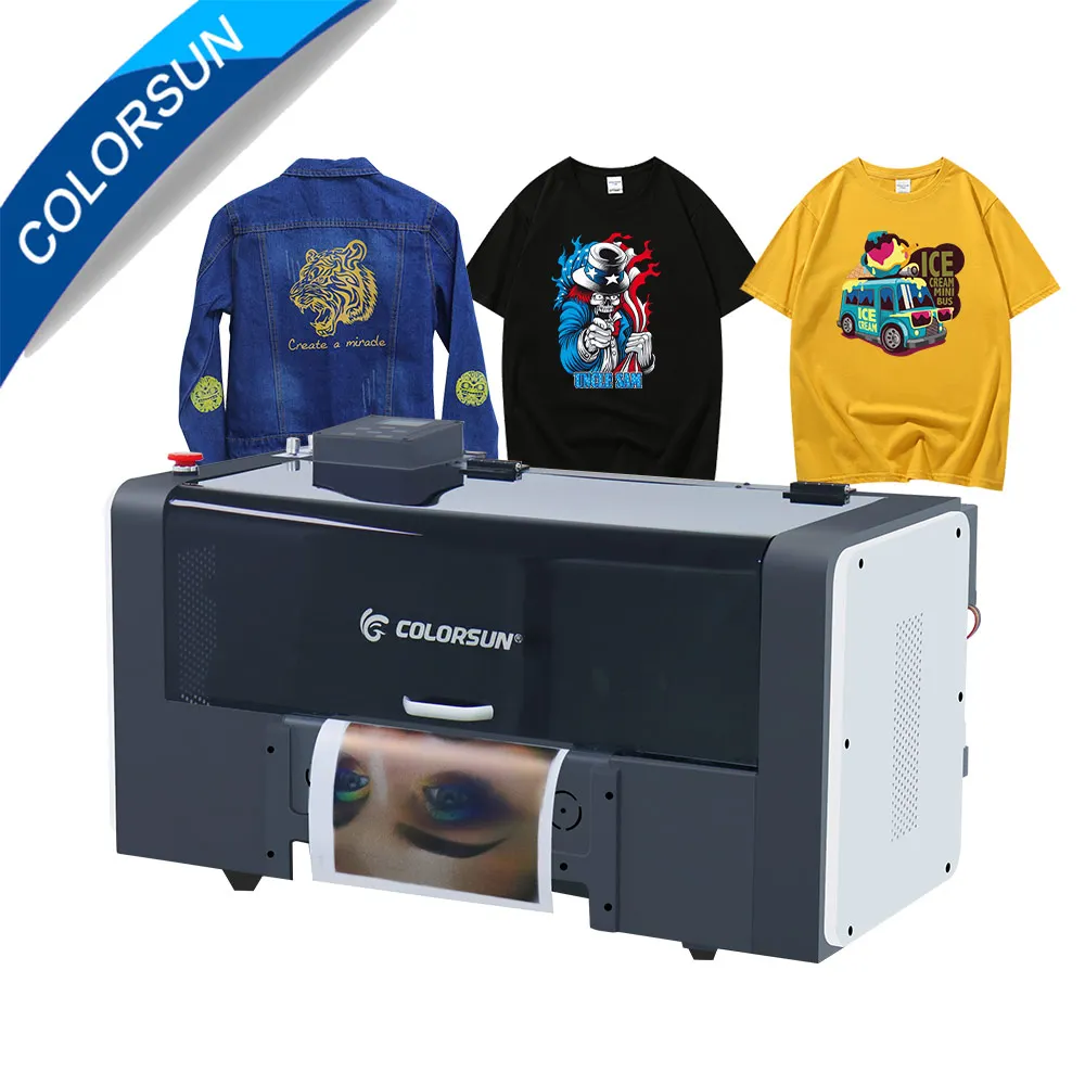 

Принтер Colorsun A3 DTF A3 Direct to Film для футболки A3 Transfer DTF печатная машина для Epson XP600 с вакуумной платформой