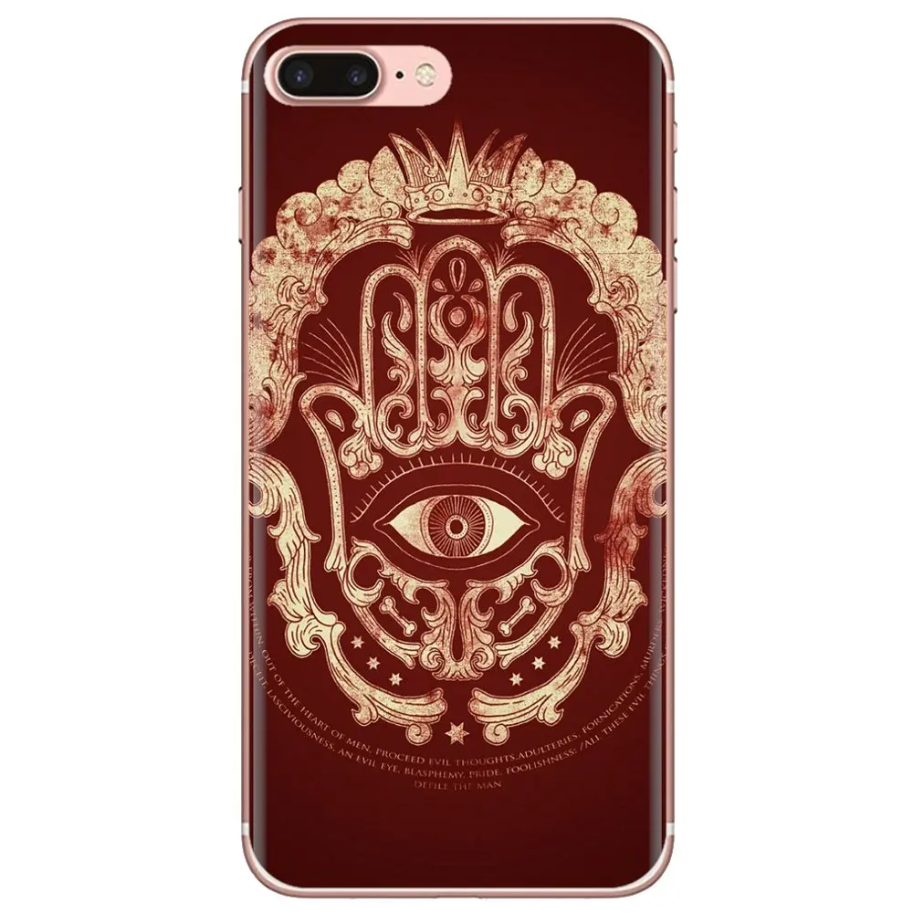 Silicone Phone Shell Cover For Sony Xperia Z5 XZ XA1 XA2 Premium ULTRA 10 X Buddha Hamsa Evil Eye Magic Judaica | Мобильные телефоны