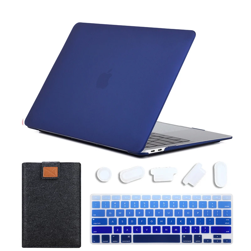 Matte Peony Blue 02 MTT матовый чехол для ноутбука Macbook Pro 13 15 дюймов Жесткий Чехол для mac book Air Pro retina 11 12 13 15 Сенсорная панель сумка для ноутбука - Цвет: Matte Peony Blue 02