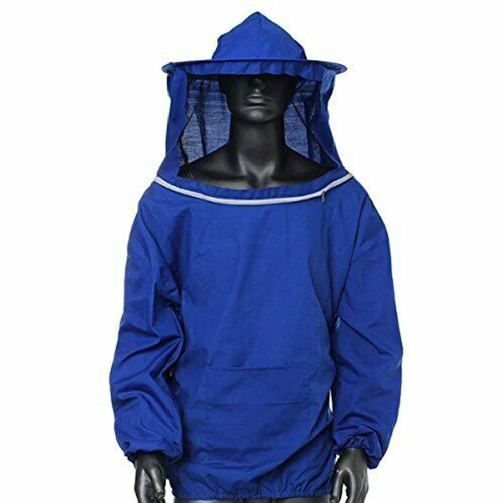 1pcs Beekeeper Suit Blue Protection Outfit Sting Proof Ventilated For Adults Beekeeper Suit Cover High Quality