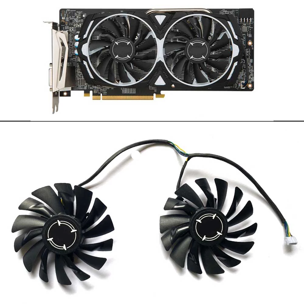 

Original 87mm PLD09210S12HH 4PIN RX580 P106-100 Mining GPU Fan For MSI RX 470 480 570 580 ARMOR Graphics Video Card Cooling Fans