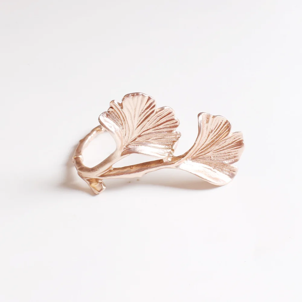 10 шт./лот модельная домашняя салфетка с листьями гинкго кольцевая