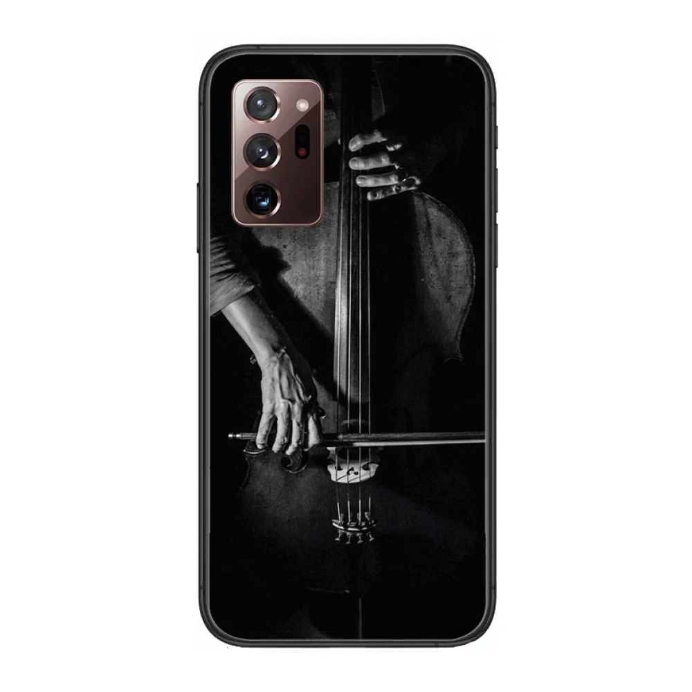 

Creative violin pattern mobile phone case plus Frosted anti-drop Phone Case cover hull For SamSung note20 10 9 8 4 pro plus bl