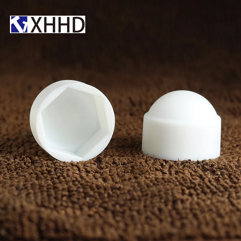 

Black White Dome Protection Cap Covers Exposed Hexagon Plastic PE Nut Bolt M4 M5 M6 M8 M10 M12