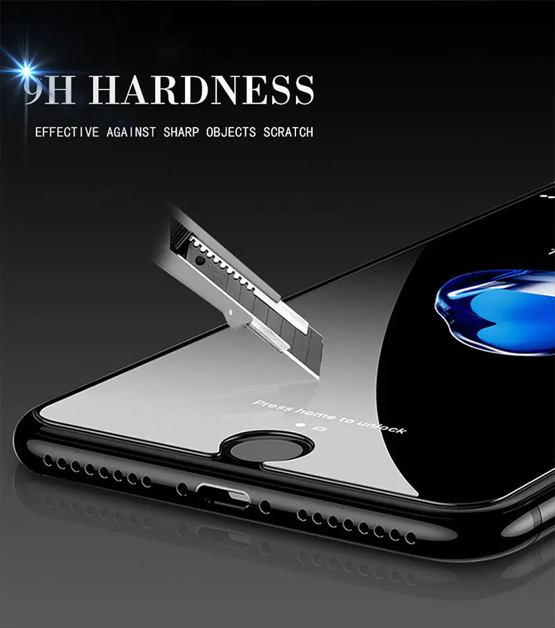 Защитная пленка для экрана из закаленного стекла 9H iPhone 11 Pro Max Xs XR X 7 8 10 4 6 5 5c SE 6s plus