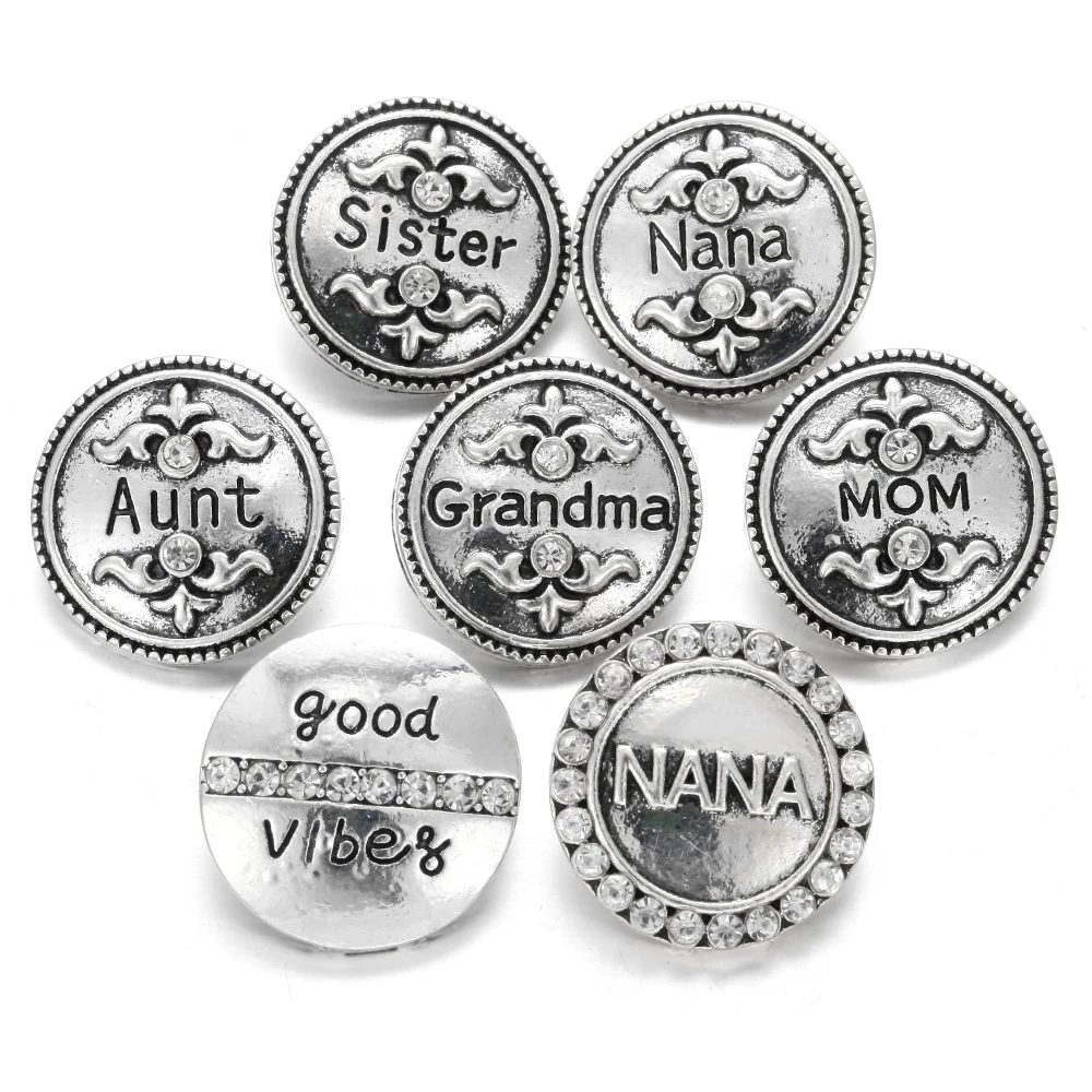 6 шт./лот семейные ювелирные изделия сестры мамы Нана тетя горный хрусталь