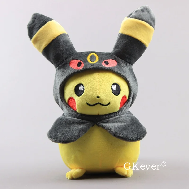 Umbreon 28 см серия Пикачу куклы косплей Eevee Jolteon Vaporeon Glaceon Leafeon Flareon плюшевый умбреон куклы игрушки дети подарок на день рождения - Цвет: Umbreon
