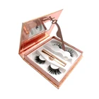 2 пары, магнитные ресницы, магнитная подводка для глаз и пинцет, набор из 5 магнитных ресниц, водонепроницаемая Магнитная подводка для глаз с вашим логотипом