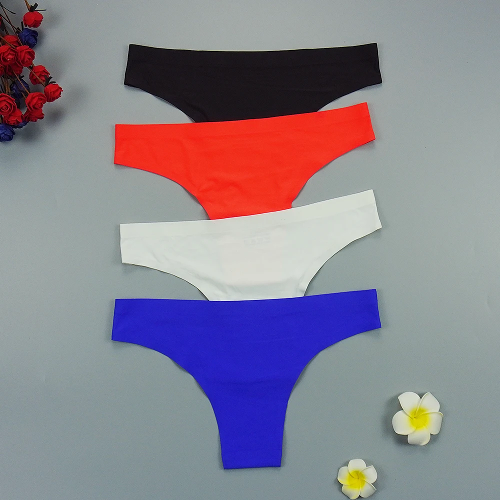 Бесшовные Женские Трусы-стринги 3 шт./комплект из вискозы женские спортивные