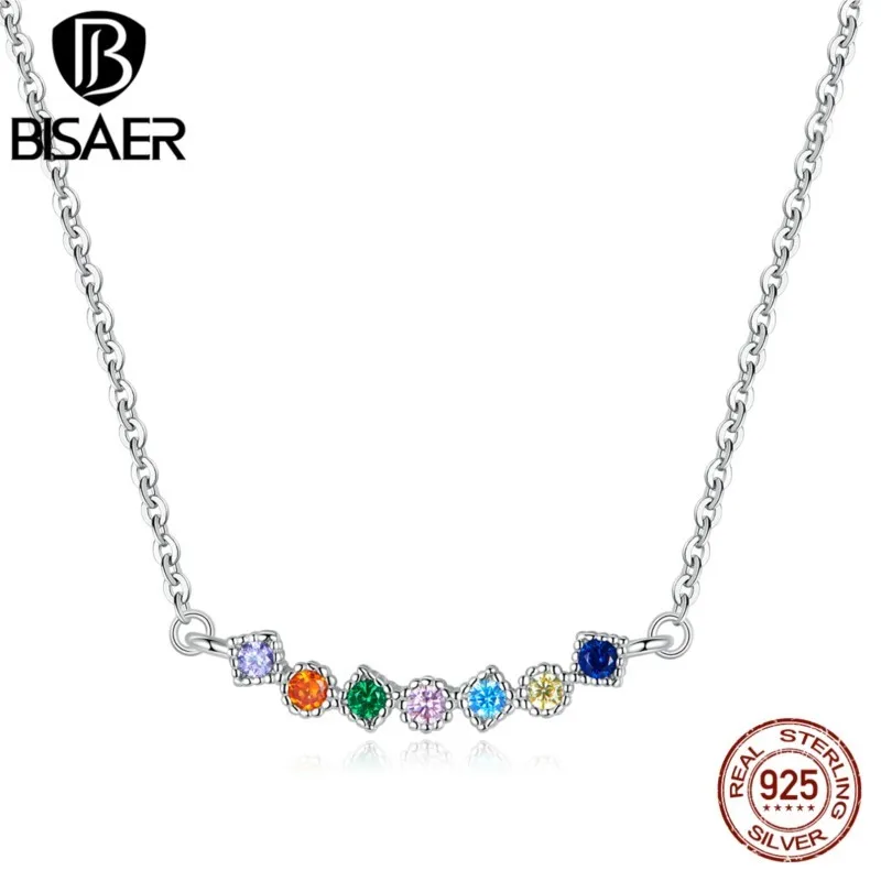 

Цепочка женская из серебра 925 пробы, с подвеской из серебра Радужная подвеска пробы