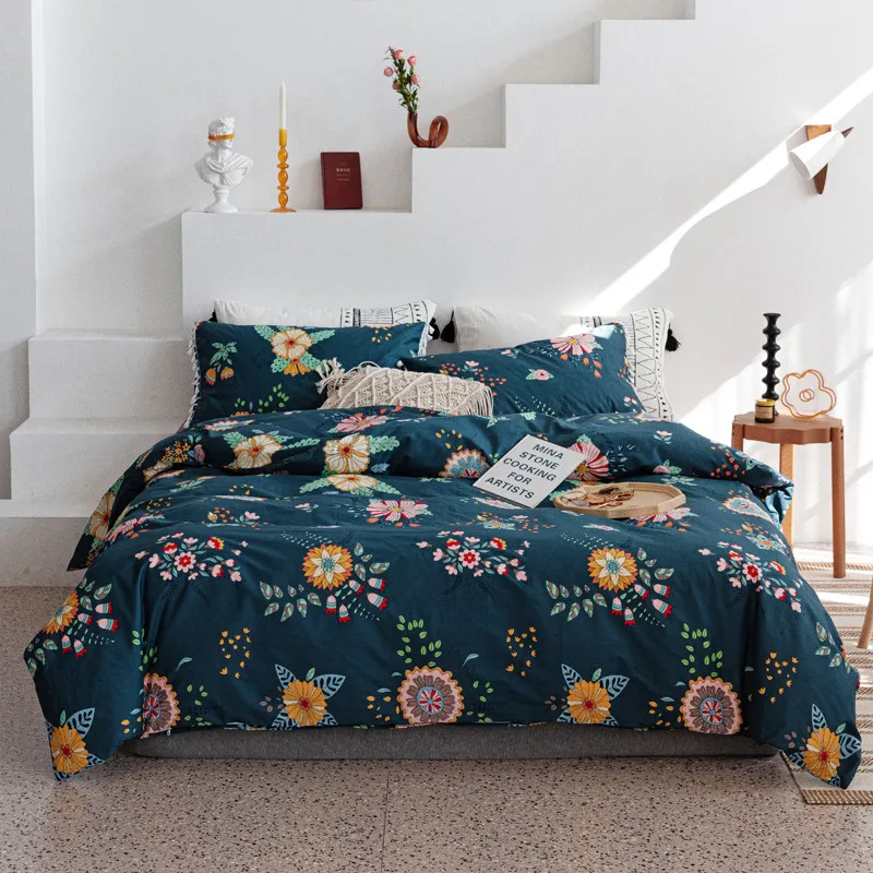 

Богемное хлопковое постельное белье, пододеяльник, наволочка, 2/3 шт.