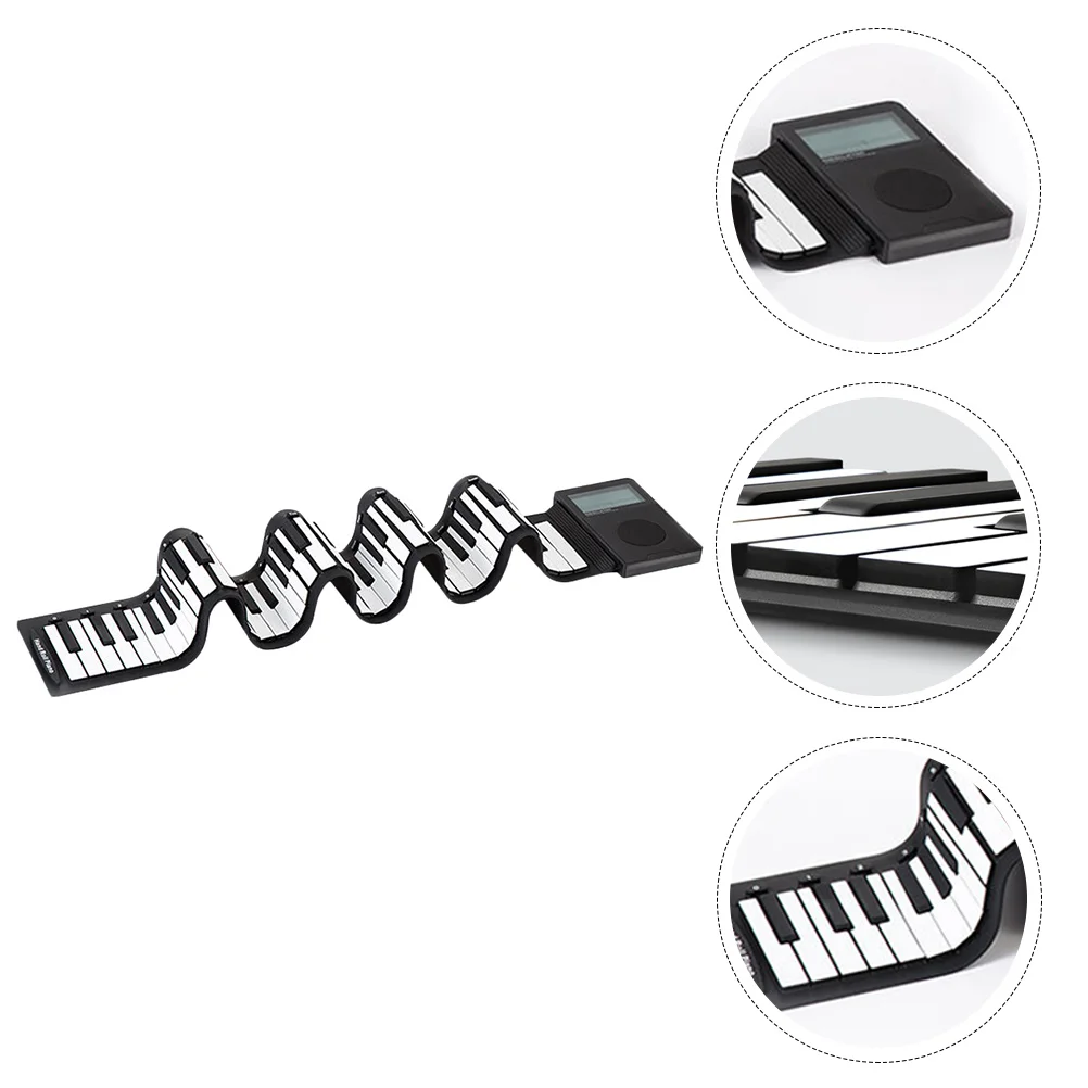 

1Pc Hand Roll Piano Foldable Portable Keyboard Piano Musical Instrument Roll Up Piano for Children