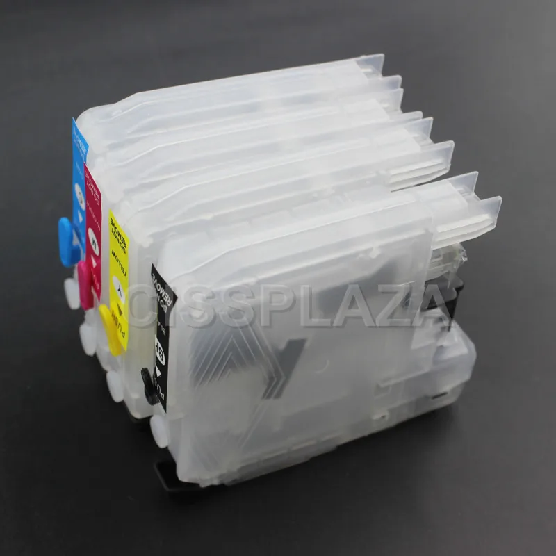 CISSPLAZA 4 шт. LC563 lc565 многоразовый картридж для чернил совместимый с brother MFC-J2310 J2510 J3520