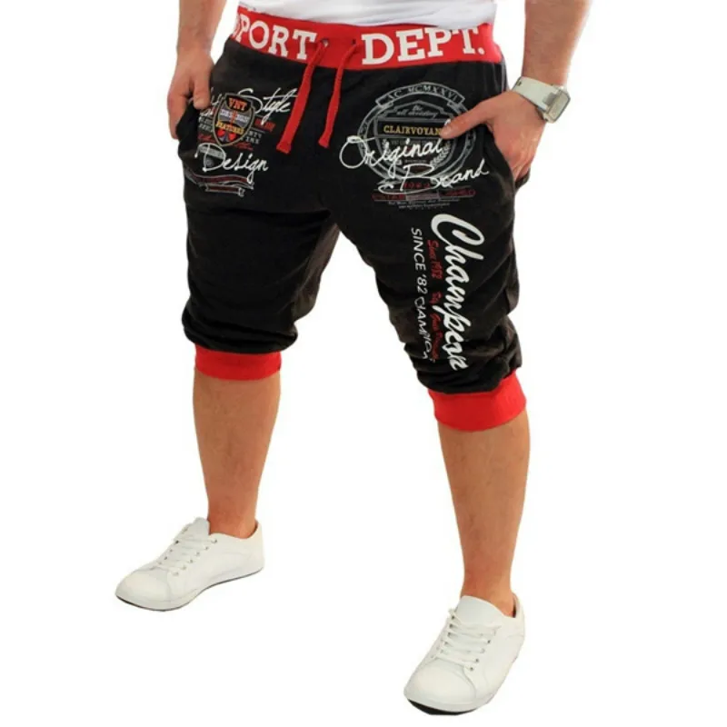 

ZOGAA летней коллекции, Стильные комплекты из хлопчатобумажной ткани, состоящие из шортов для мужчин брюки для девочек модные брендовые пляжн...