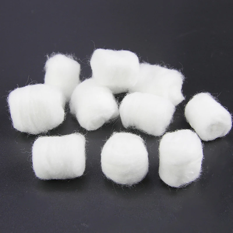

100Pcs Makeup Remover Wipe Cotton Balls Cosmetic Cotton Ball Pad Facial Cleansing Tattoo Disinfection Nail Remover Accessory