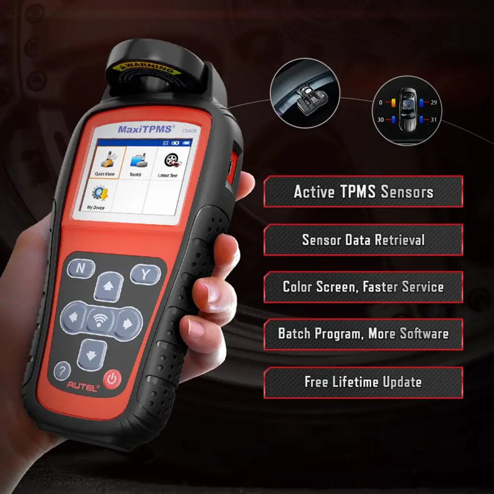 Autel MaxiTPMS TS408 TPMS диагностический сканер датчик активации 315 433 МГц Программируемый