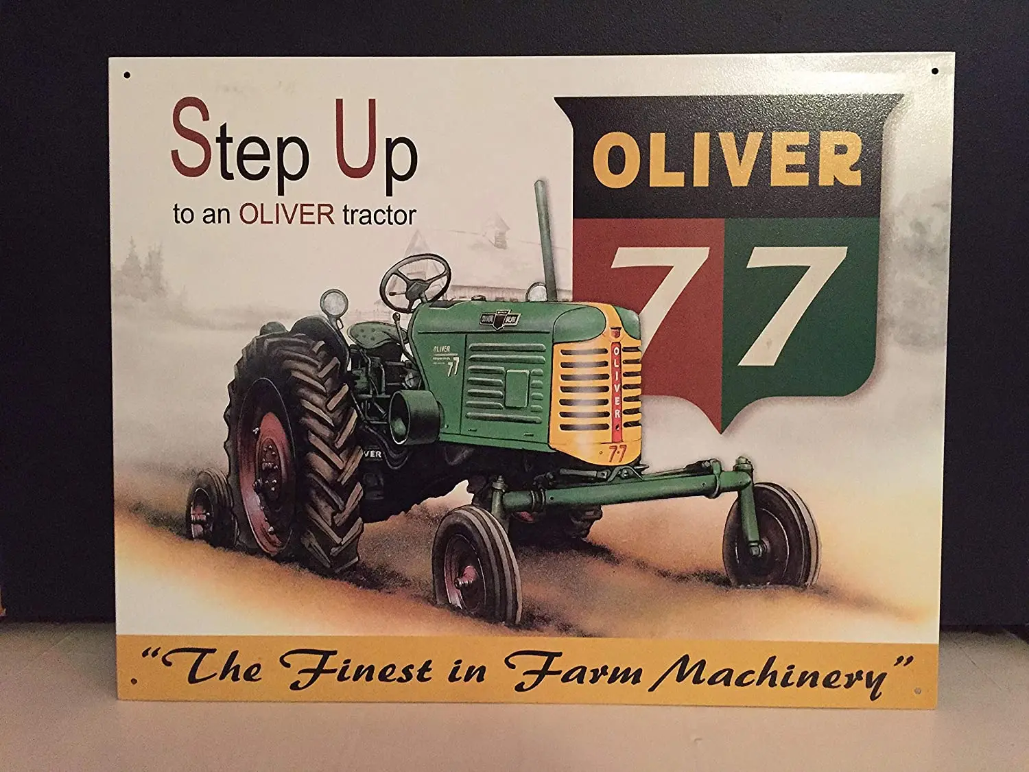 

Diuangfoong Oliver Tractors Vintage Reproduction Metal Sign 12" x 8"