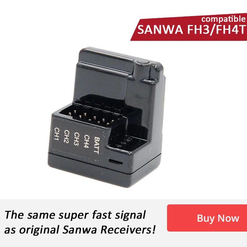Φ совместимый с Sanwa FH3/ FH4T 4-канальный поверхностный приемник специально для