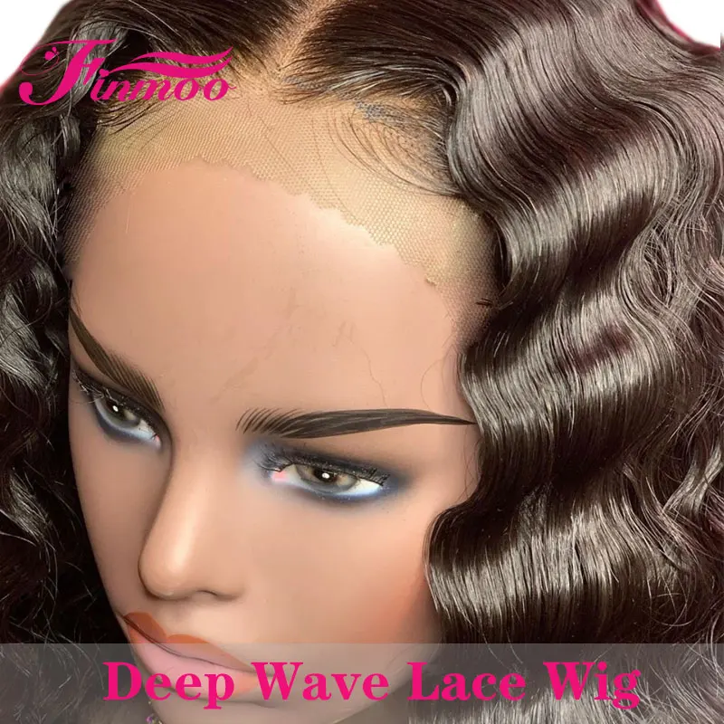 13X4 13X6 Синтетические волосы на кружеве парики из натуральных волос глубокая волна