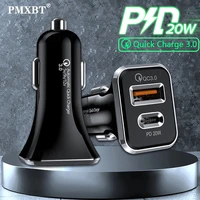 20w fast usb c car charger for iphone 11 12 pro max xs huawei samsung xiaomi redmi 10 9 mobile phone usb pd power adapter in car