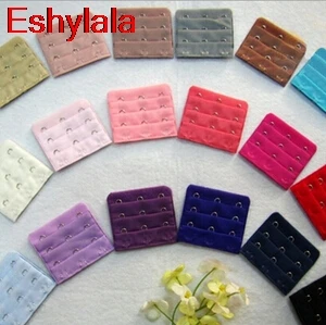 

2021 Fashion 1PC 3Hook 3Row Adjustable Belt Buckle Ladies Useful Bra Extenders Strap Extension Multi Color Available