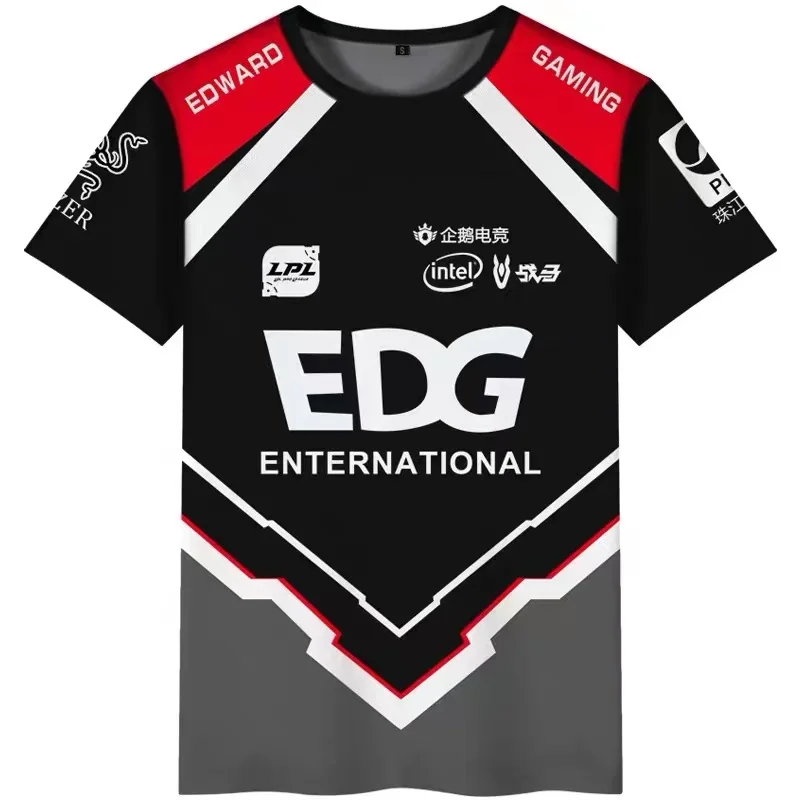 

EDG Team Uniforms LOL League Game Clearlove the Same T-shirt Competition Uniforms S10 Global Finals Men's T-shirt
