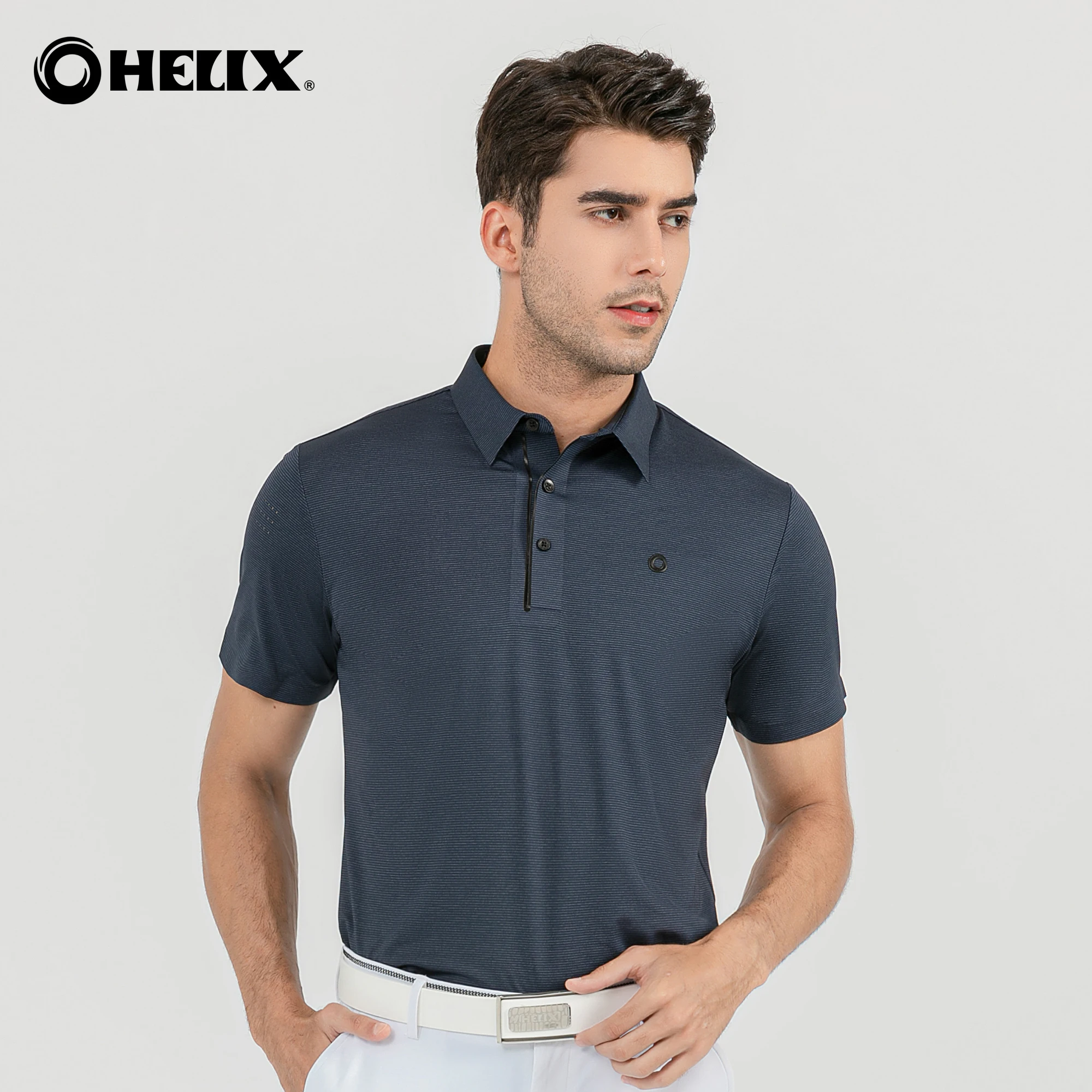 

Helix Men's Quick-Dry Short Sleeve Athletic Performance Golf Polo Shirt(S-4XL)