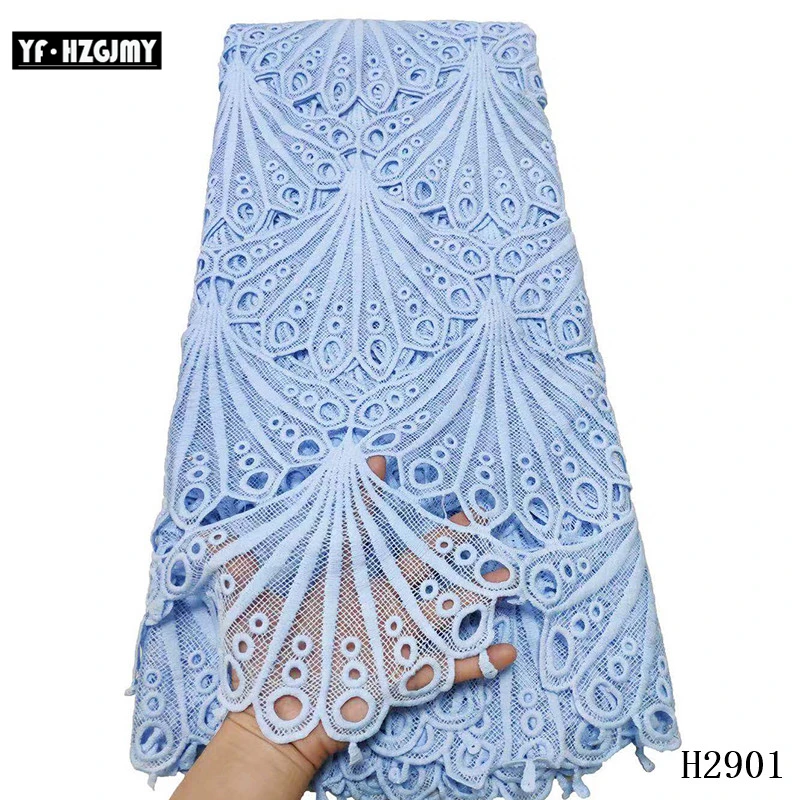 YF HZGJMY Latest African Cord Lace Fabric 2019 White tissu africain guipure Nigerian Water Soluble for Women A2901 | Дом и сад