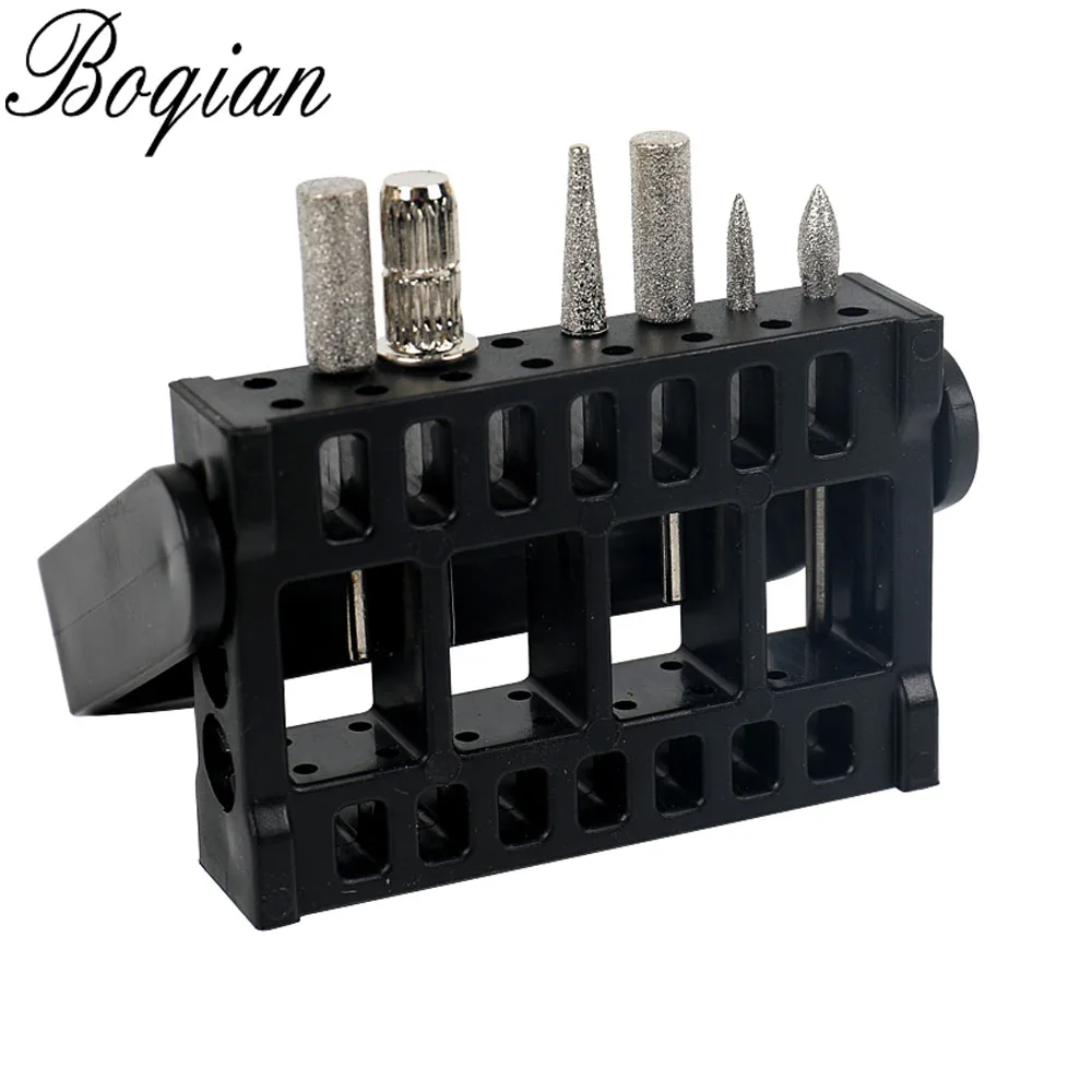 BQAN коробка для размещения инструментов ногтей полировальная головка подставка