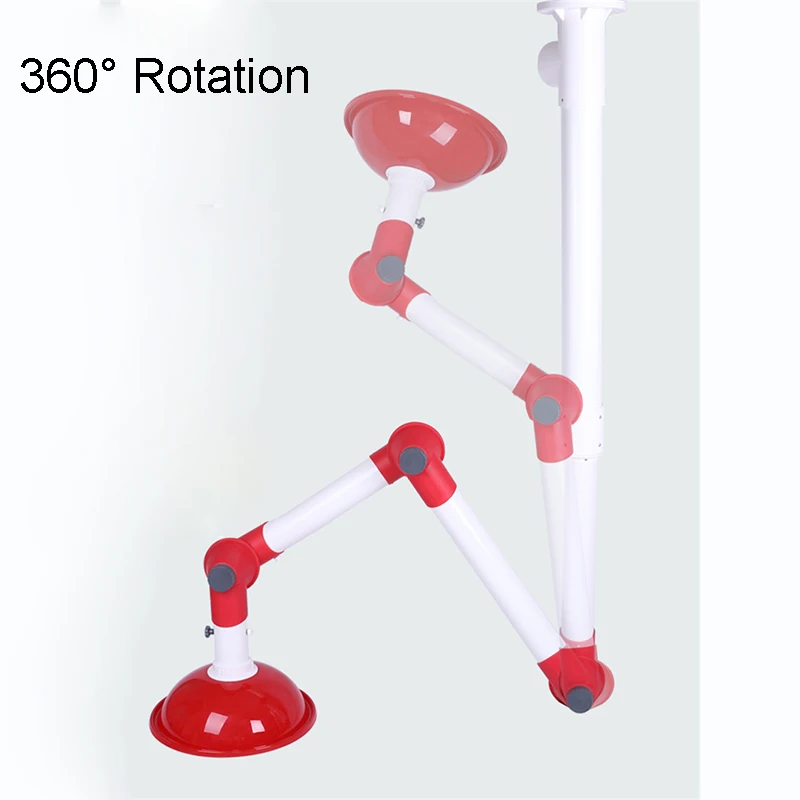 

Воздушный дым вытяжной капот лаборатория Универсальный 360 градусов вращения всасывающий капот PP вытяжной капот три секции Длина 3,15 м