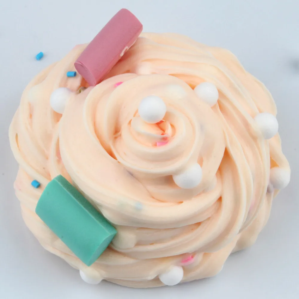 Цветные пушистые игрушки для слайма DIY полимерная глина Хрустящие пенопластовые