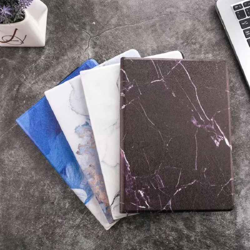

New Marble Texture Coque for iPad Air 1 Air 2 9.7'' Case A1474 A1566 Smart Auto-Sleep Folio PU Cover for iPad Air 1 2 Stand Case