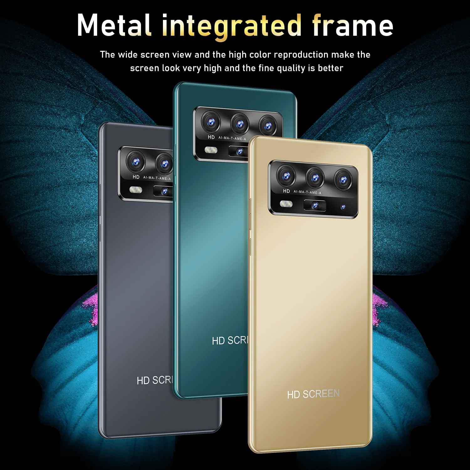 

P50pro 7.3Inch 6800mAh Smartphone Android 11 12+512GB Mobilephone 4G 5G 24+48MP Global Version Phones Unlocked cell phones