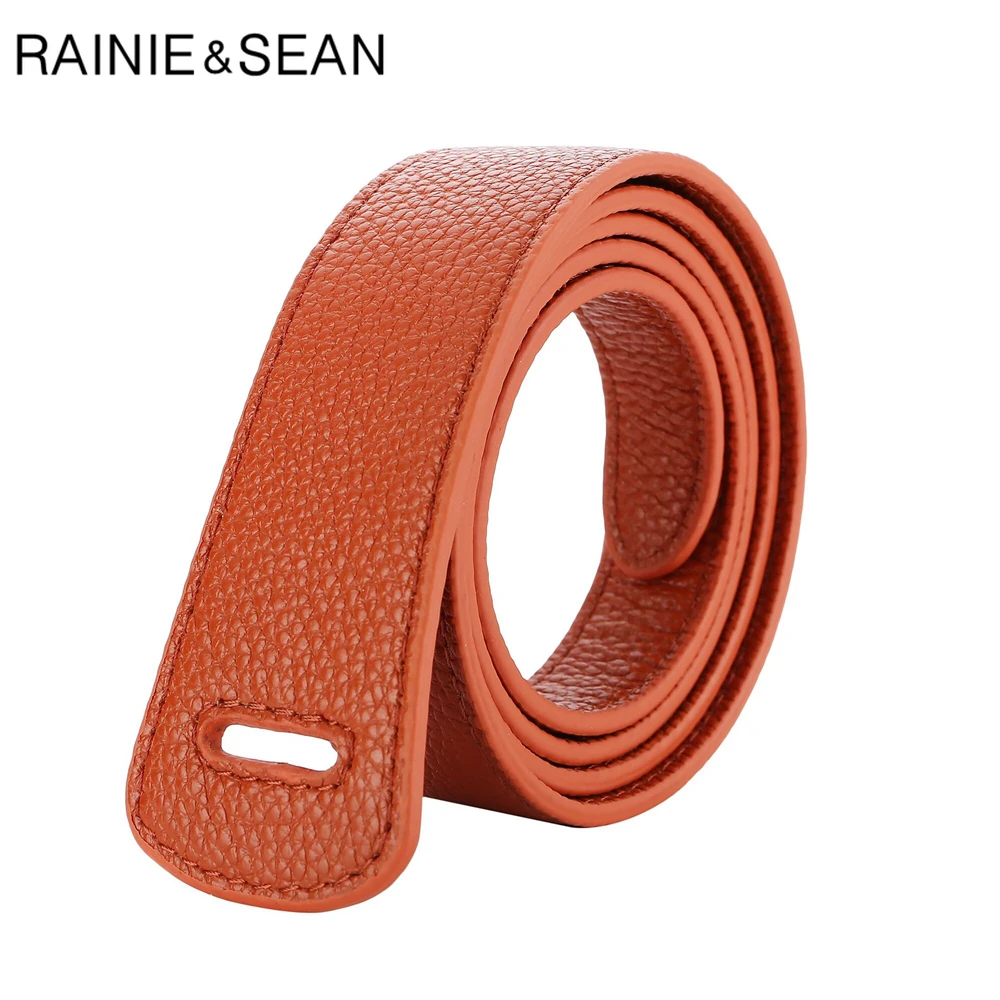 RAINIE SEAN First Layer Cowskin Women Belt Self Tie Genuine Leather Ladies Wide Belts for Dresses Knot Solid Red Female Corset