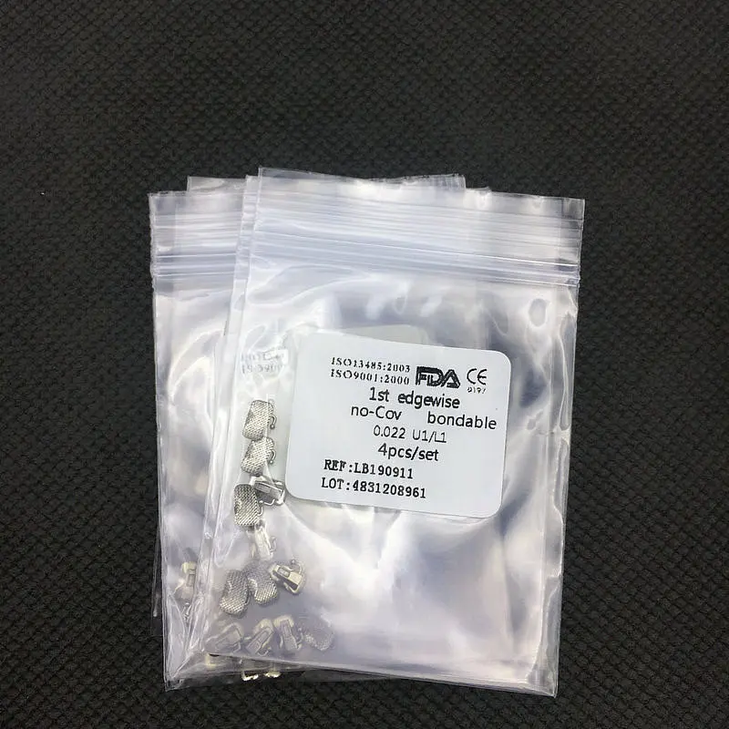10 bags Dental Orthodontic Buccal Tube Bondable Non-convertible 1st/2nd Roth MBT Edgewise Tubes Braces Kit | Красота и здоровье