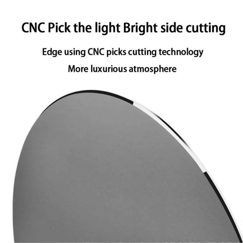 

Round Metal Ultra-Thin Mouse Pad Double-Sided Design, for Games and Office Waterproof Fast and Accurate Control