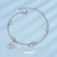 guangyao 2021 new fashion dream star bracelet simple korean little fresh girl jewelry creative star jewelry 10g womens festival