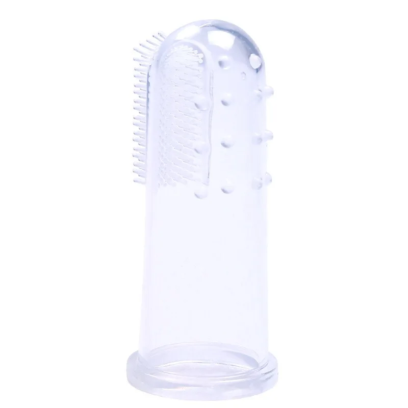 Зубная щетка для собак и универсальный силикагелевый держатель товары ухода за