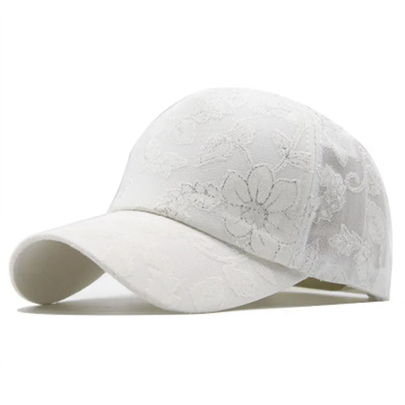 Hot Women's Baseball Cap Painting Embroidery Flower Girls Snapback Hats Woman Female Cap Mesh Summer Sun Hat