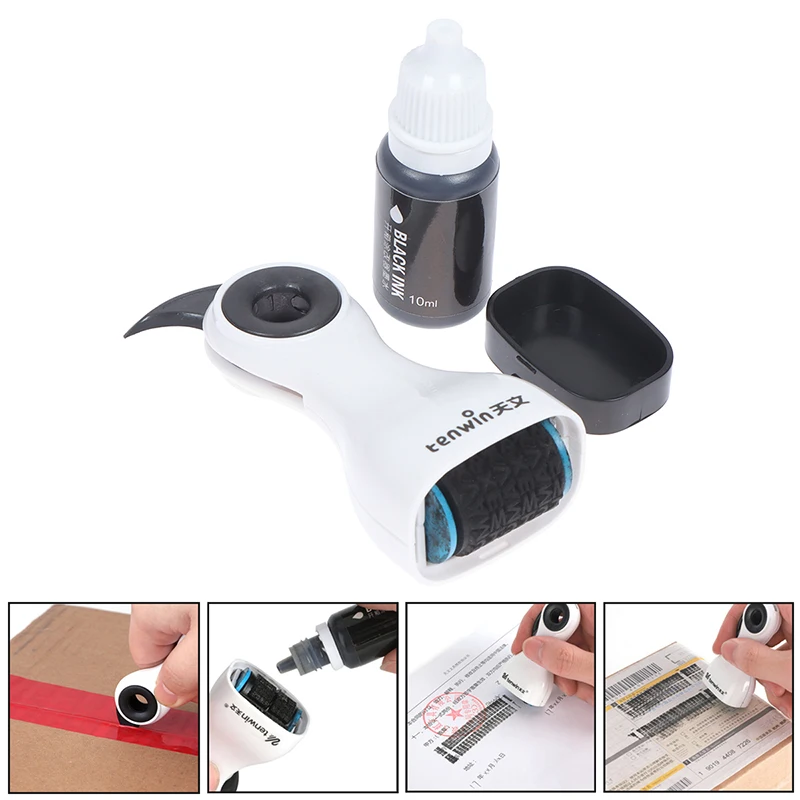 

2 In 1 Identity Prevention Stamp Tool Cutter Identity Privacy Information Coverage Protection Confidentiality Roller Clear Stamp