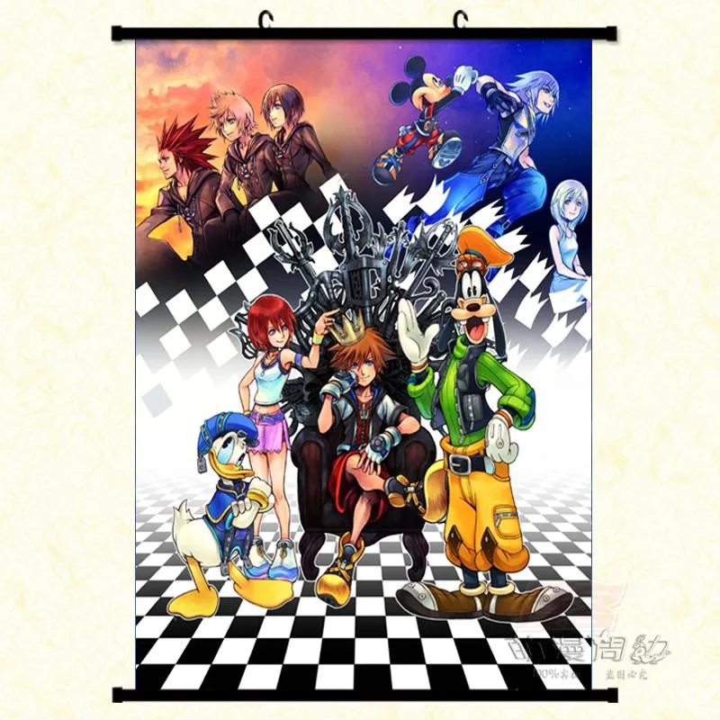 Японские Аниме игры Kingdom Hearts Sora &amp Riku Kairi Ventus Aqua домашний декор настенный плакат