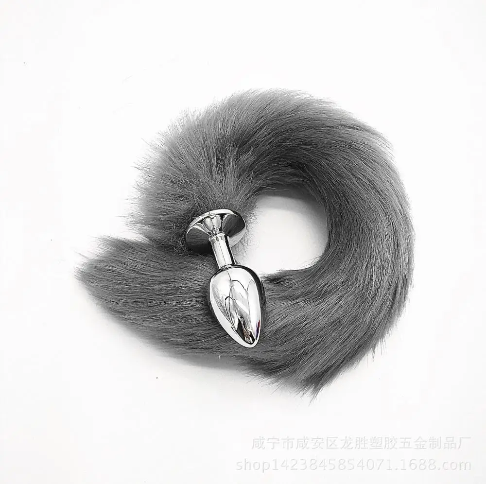 Косплей Фетиш лисий хвост металлический Анальный Анальная животный секс-игрушка