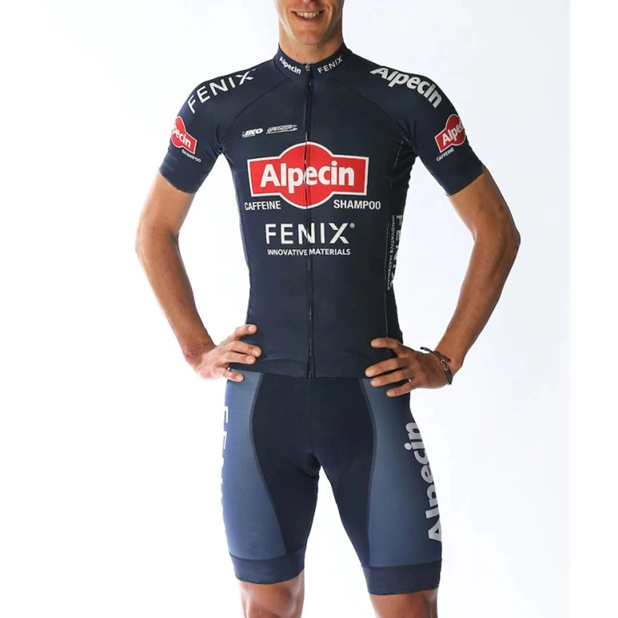 Alpecin FENIX вело Джерси 2020 комплект с коротким рукавом мужские шорты нагрудником