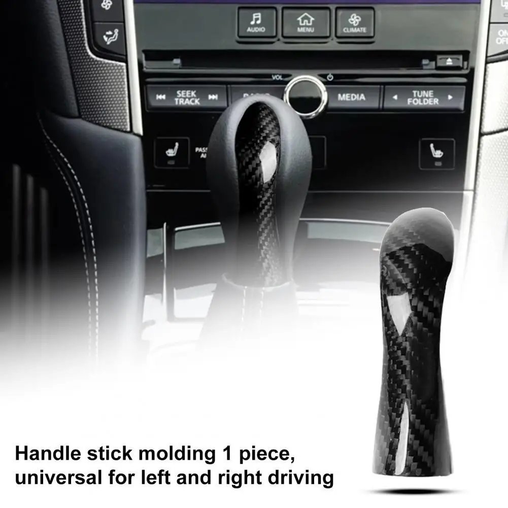 Vites kolu Sticker kavisli ark çizilmez karbon Fiber araba iç vites topuzu kapağı Infiniti Q50 2014-2020 sol/Ri