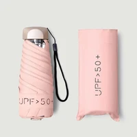 New Ultra-light 50%Off Sunny Umbrellas Folding Umbrellas Mini Pocket Umbrellas Creative Vinyl Sun Protection Sun Umbrella Pocket